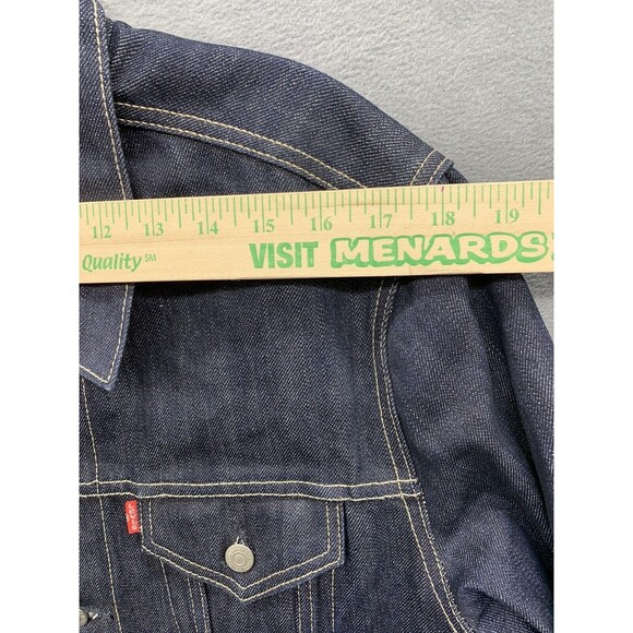Levi's Trucker Denim Jean Jacket Dark Indigo Blue Men’s - Picture 4 of 16